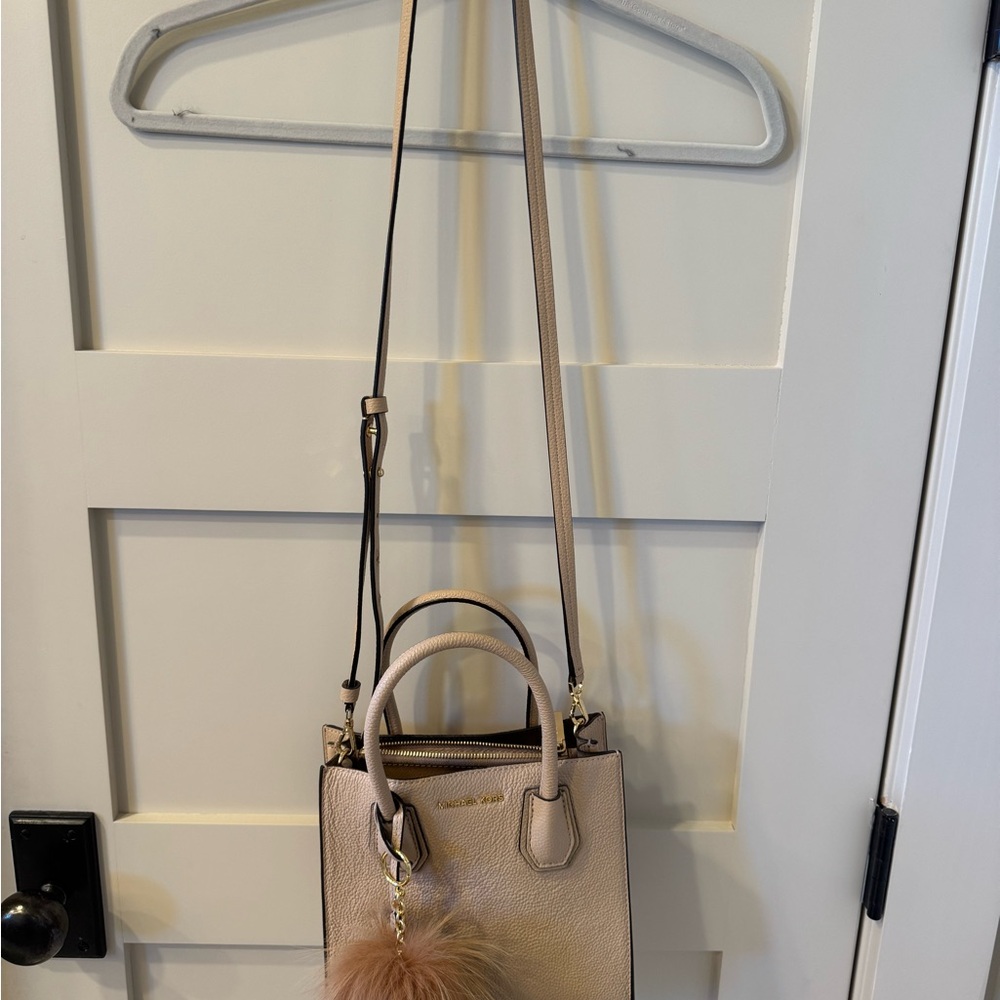 Michael Kors Tan Mini Bag with Fur Charm - Picture 2 of 5